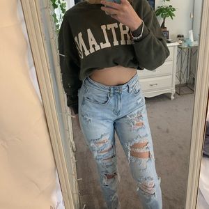 American Eagle ripped jeans